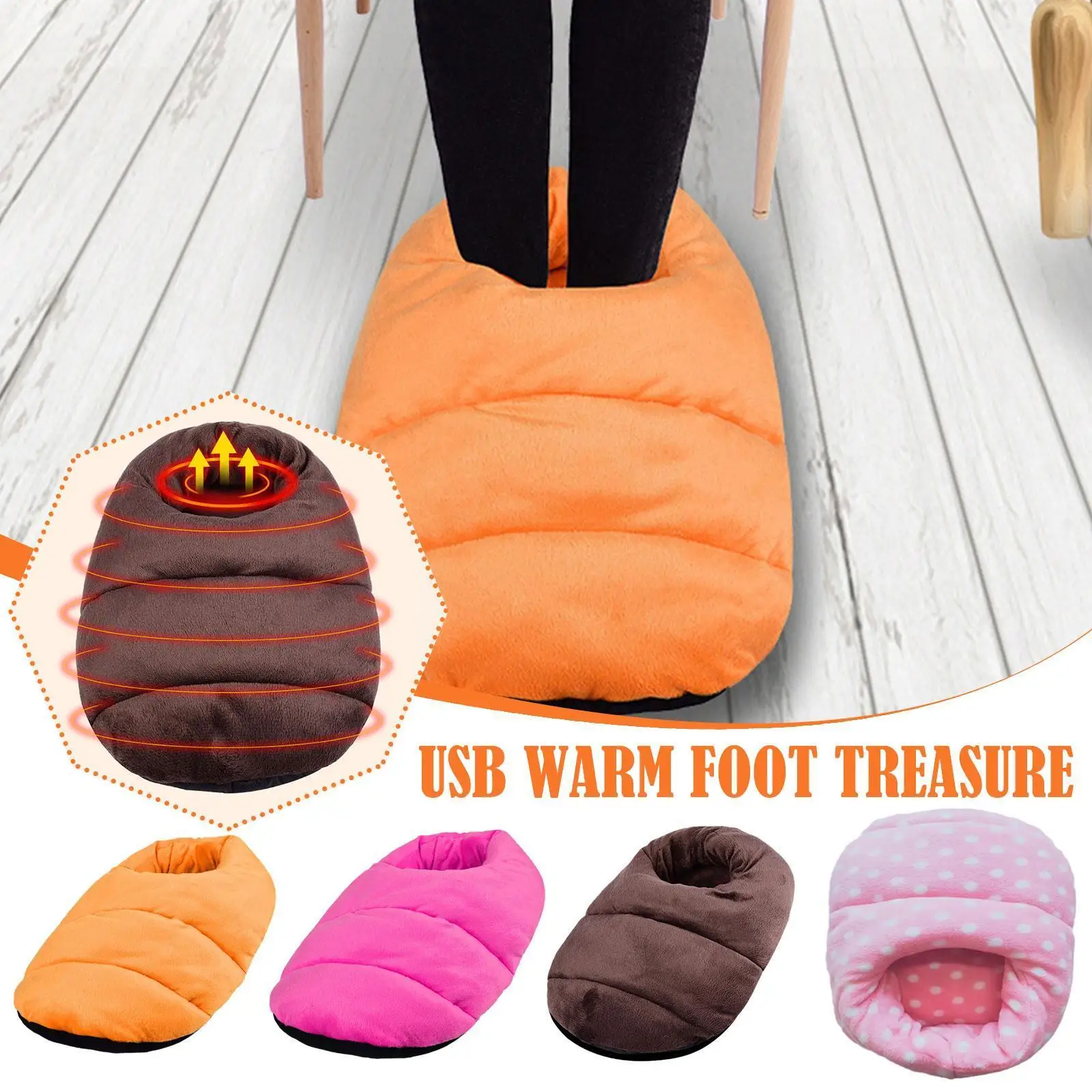 

Подогреватель для ног U6k0, зимняя теплая обувь с электроподогревом, с Usb, для дома, путешествий, офиса