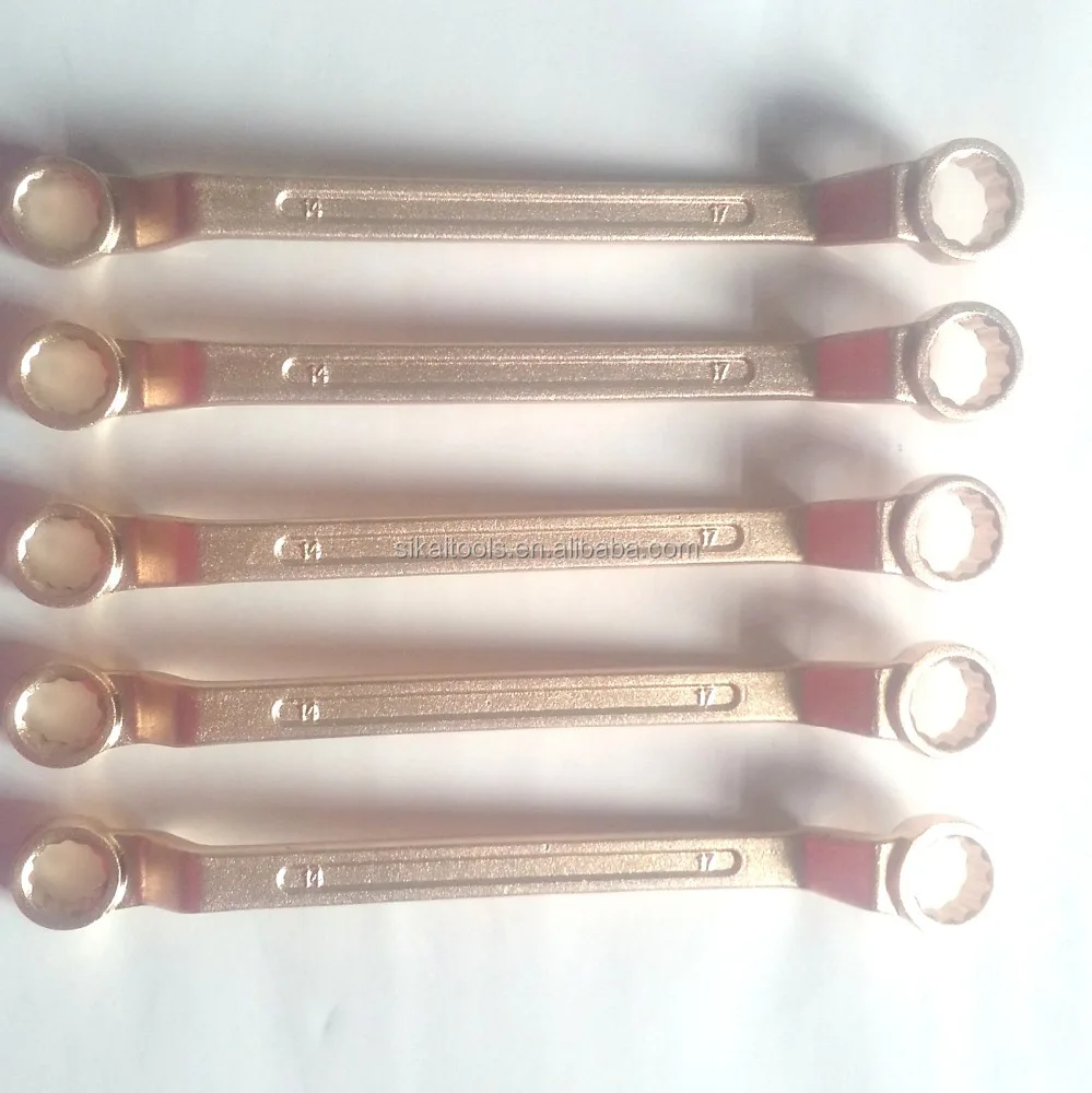 

Не Искрящийся, Немагнитный бериллиевый медный сплав, двойной офсетный гаечный ключ 24 мм * 27 мм