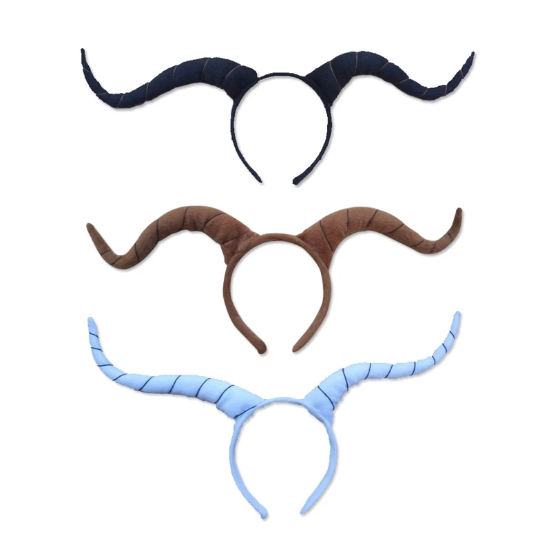 

Gothic Devil Sheep Multi Color Horn Shape Headband Cosplay Taking Photo Prop