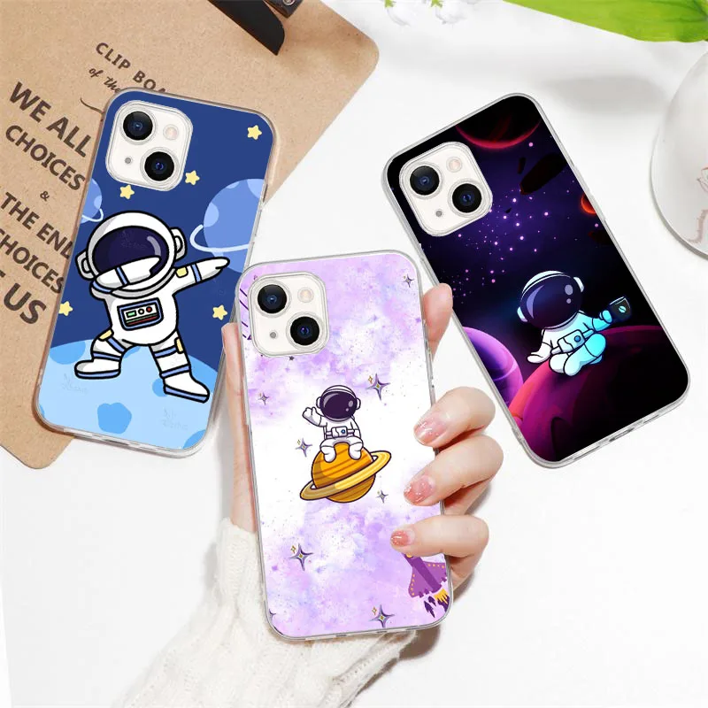 HR-56 Мягкий чехол Space Astronaut для OPPO A11K A12 A12S A53 A32 A33 A31 A9 A5 F9 Reno 2Z 2F 3 5Z A55 A54 Pro