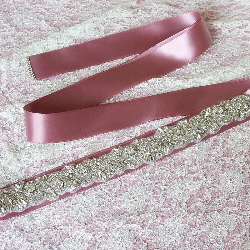 Роскошный свадебный пояс ручной работы со стразами чешские камни для невесты