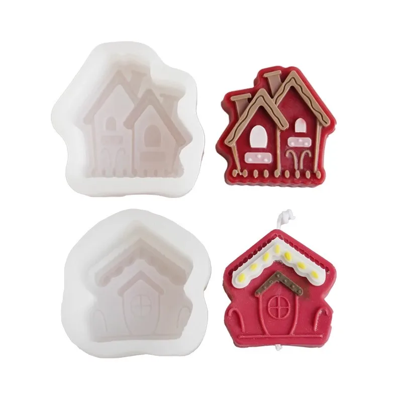 Рождественский домик силиконовая форма пряничный Сделай Сам ручной работы