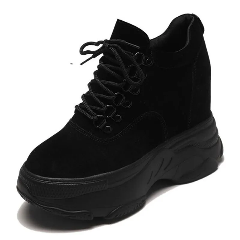 

Женские массивные кроссовки, модные кроссовки на платформе, женская брендовая повседневная обувь на танкетке для женщин, кожаная спортивна...