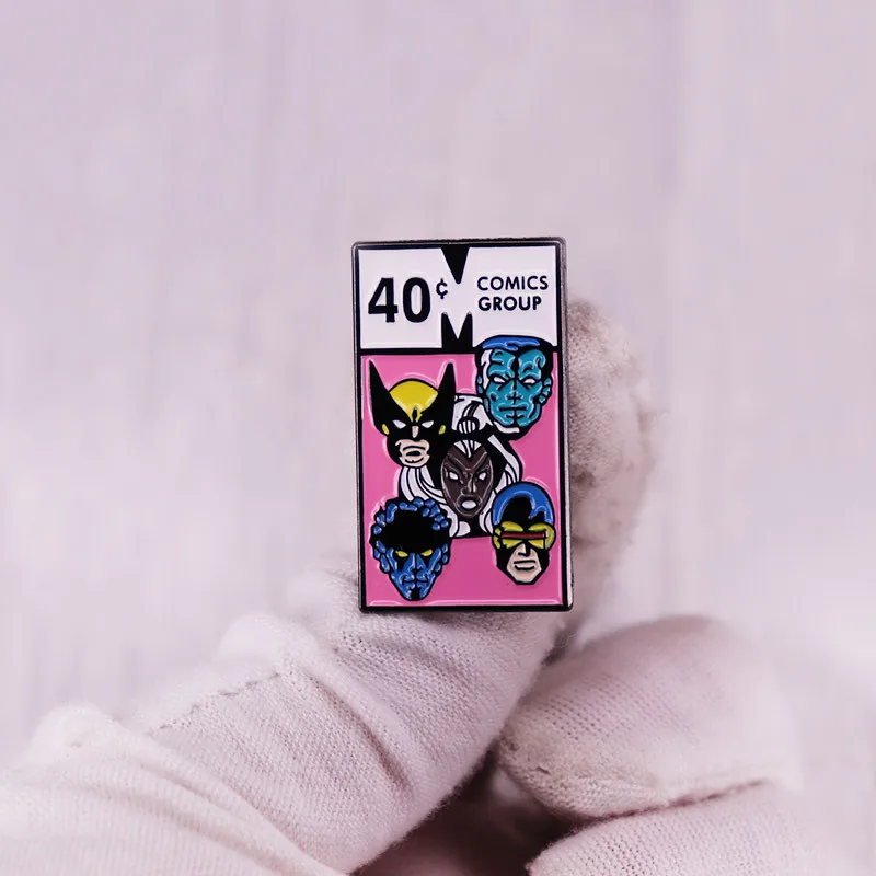 Крутая металлическая эмалированная брошь с героями мультфильмов значки героев