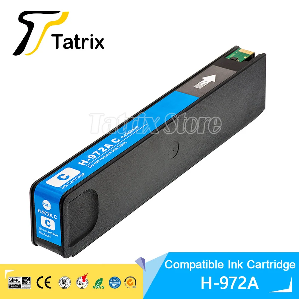 Tatrix 4 цвета для HP972A HP972 972 972A чернильный картридж PageWide Pro 477dw 577dw 452dw 477dn 452dn 577z 552dw P55250dw