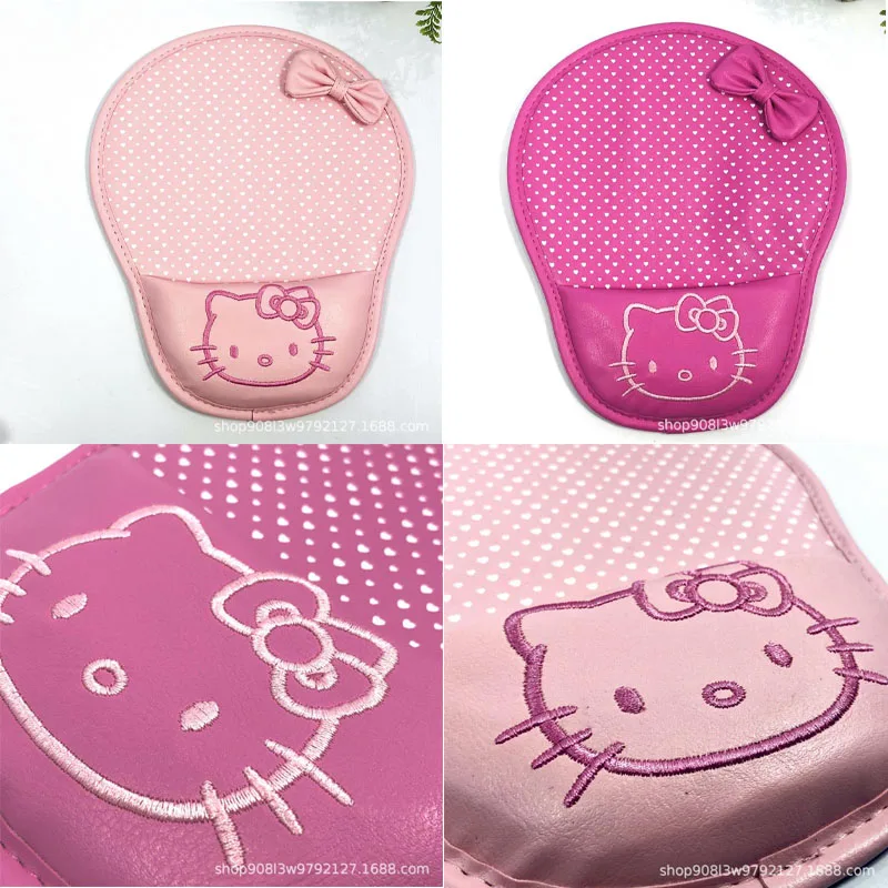 

Sanrios Hellokittys Anime Surrounding Cute Creative Cartoon Non-Slip Easy To Clean Office Desktop Pu Protection Wrist Mouse Pad