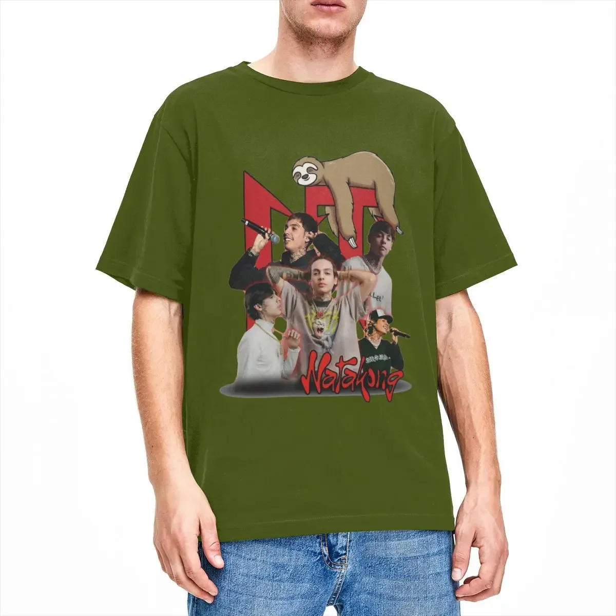 Natanael Cano CT футболка для пляжа Nata kong Y2K забавные футболки 100% хлопок новинка мужчин с