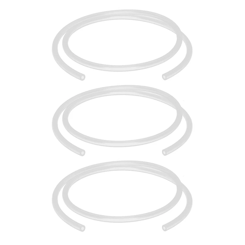 

JFBL Hot 3Pcs 4Mm X 8Mm Silicone Food Grade Pipe Beer Water Air Hose Pipe 1 Meter