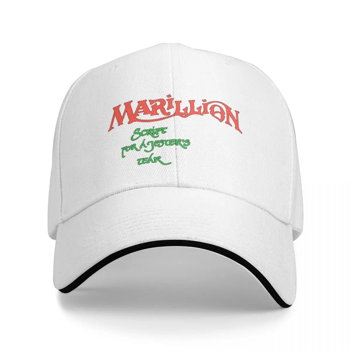 

Marillion Script For A Jester's Tears Baseball Cap Snapback Fashion Baseball Hats Breathable Casual Outdoor Unisex Polychromatic