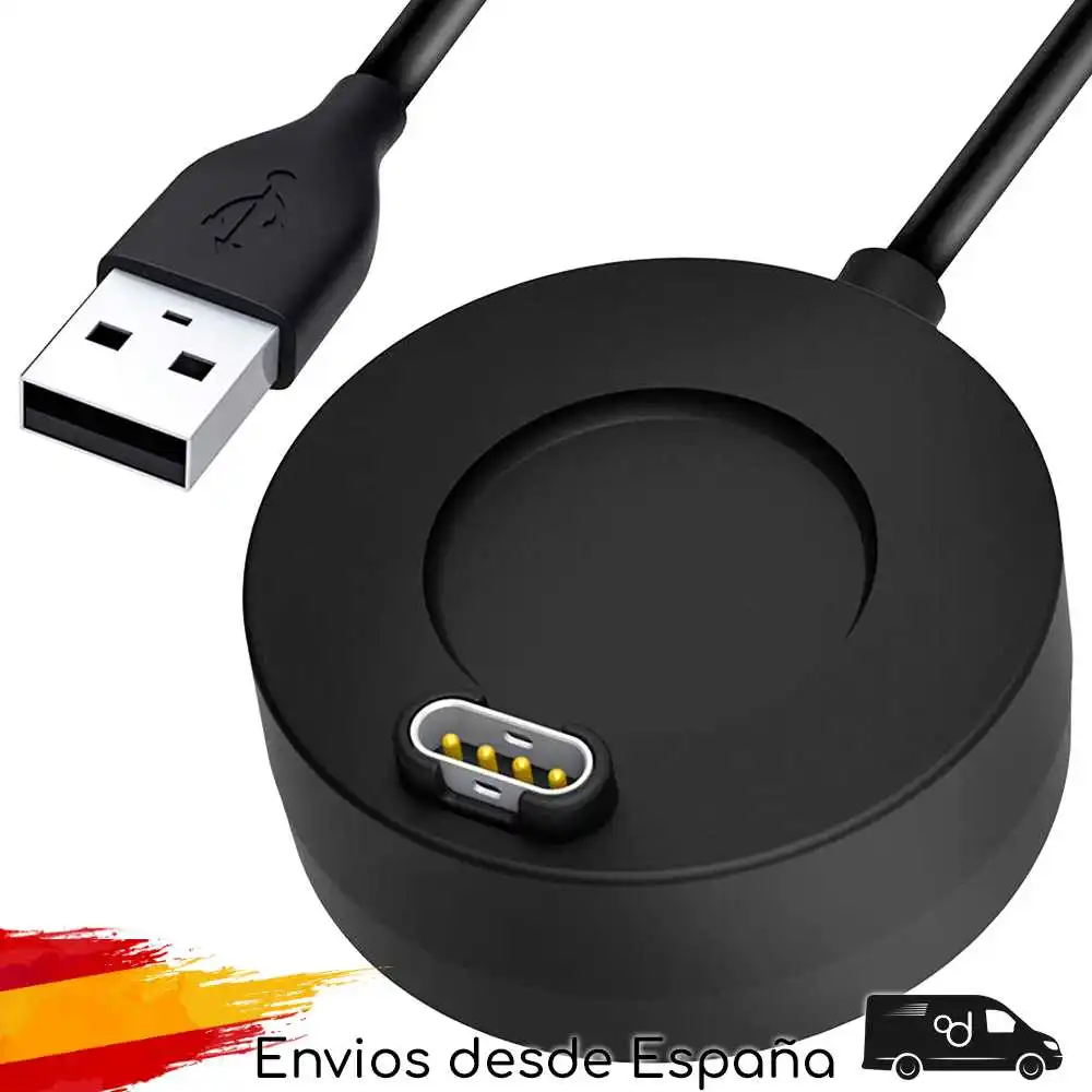 Док-станция для синхронизации данных и зарядки USB черная совместимая с Garmin Fenix 7 7S