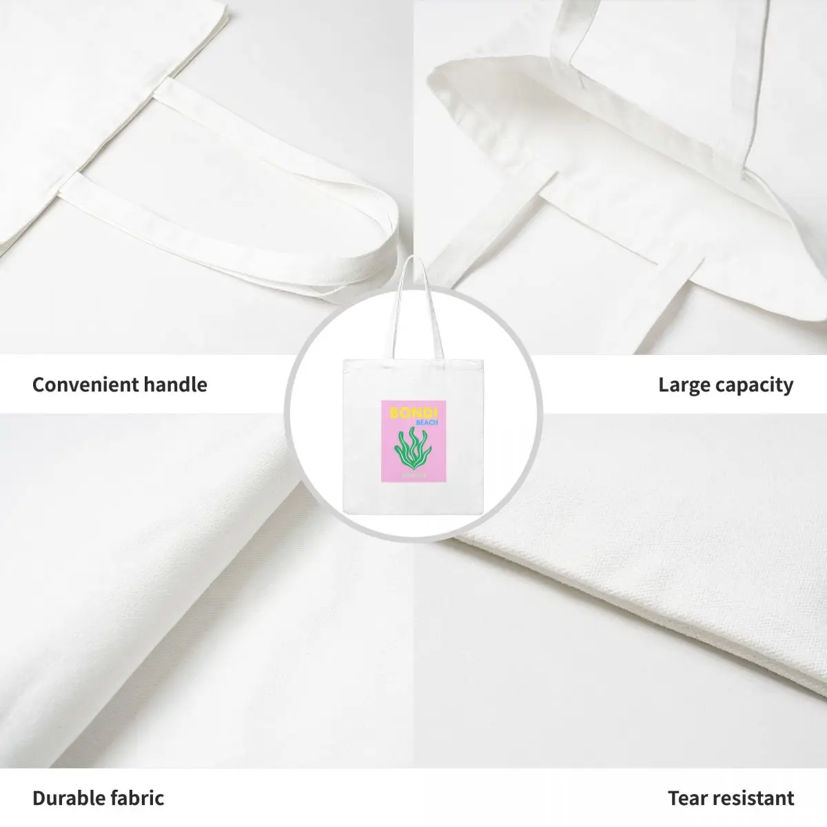 Преппи постер для путешествий Бонди пляжные портативные сумки покупок обедов