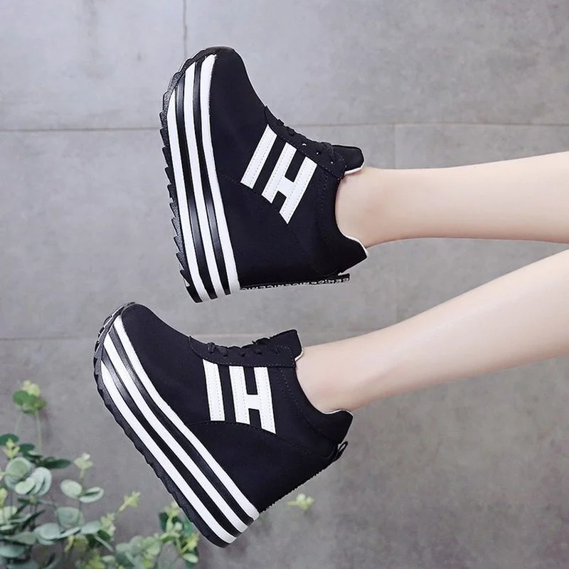 

Comemore Women High Top Sneakers Breathable Outdoor Walking Shoes Woman Casual Lace-Up Ladies Shoe 2022 Fashion Female Sneaker