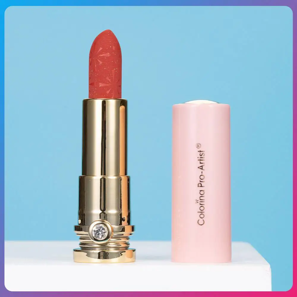 

Lipstick Moisturizing Bright Starry Sky Gold Flash Carving Lipstick Waterproof Lip Glaze Lingering Color Velvet Matte Lipstick