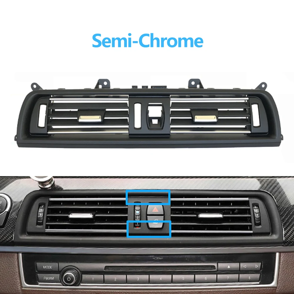 Фото Передняя Центральная вентиляционная решетка для BMW 5 серии F10 F11 F18 520i 523i 525i 528i 535i №5
