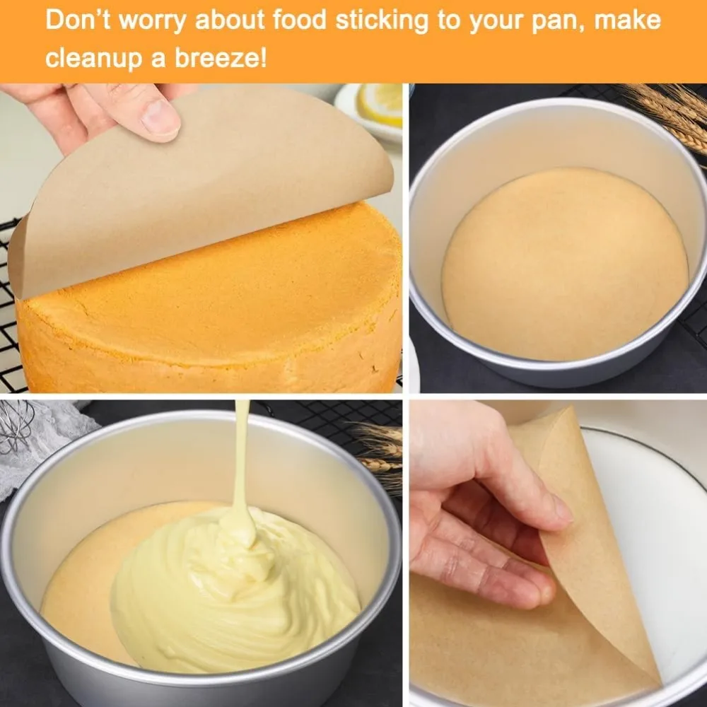 Антипригарная круглая бумага Houseen 20 см пергаментная для выпечки картофеля машина