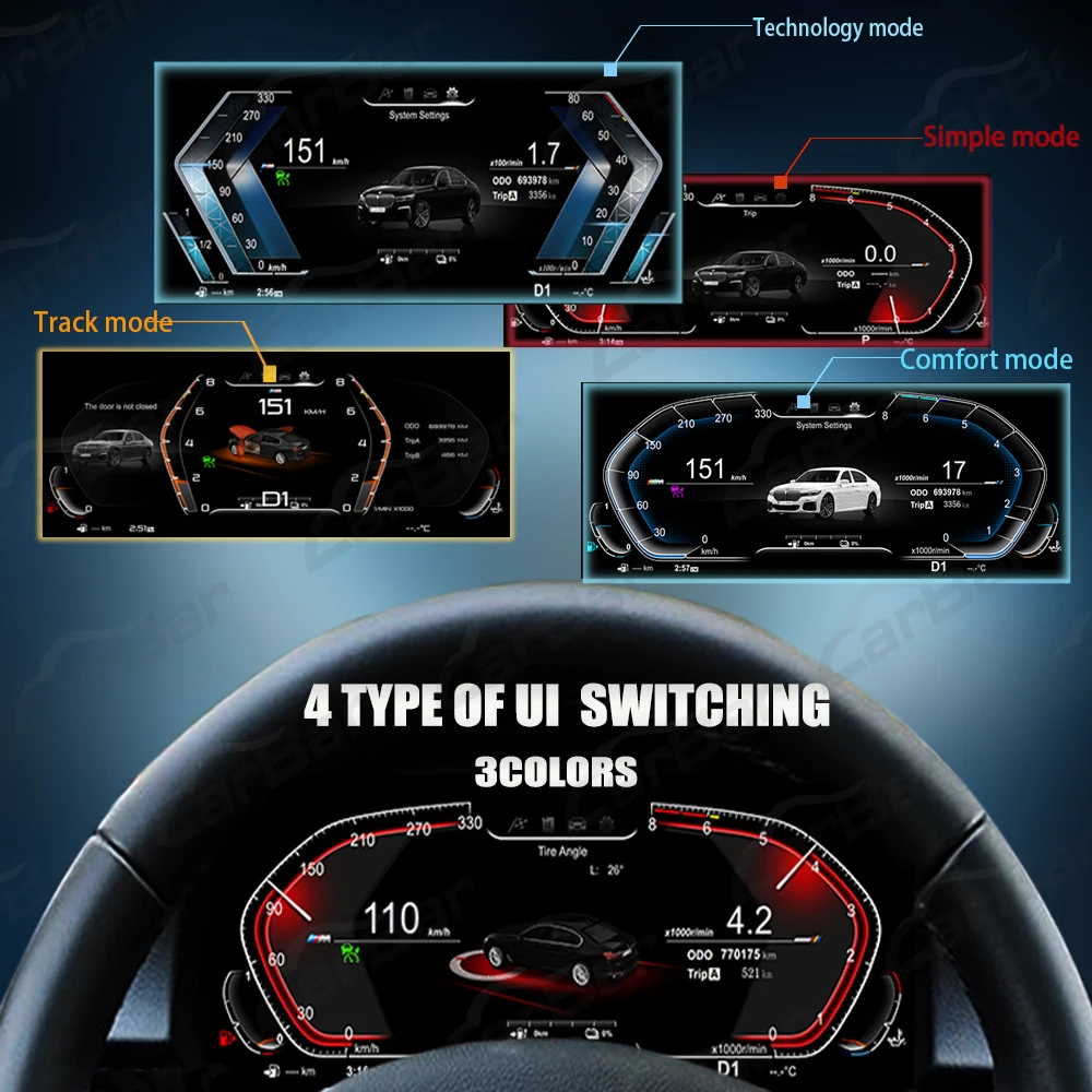 Carbar новое обновление ЖК-цифровая приборная панель кластер для BMW 3 серии F30 F31 2013-2020