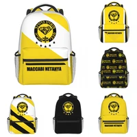maccabi netanya fc casual fashion large capacity multi functional outdoor sports travel backpack student school bag