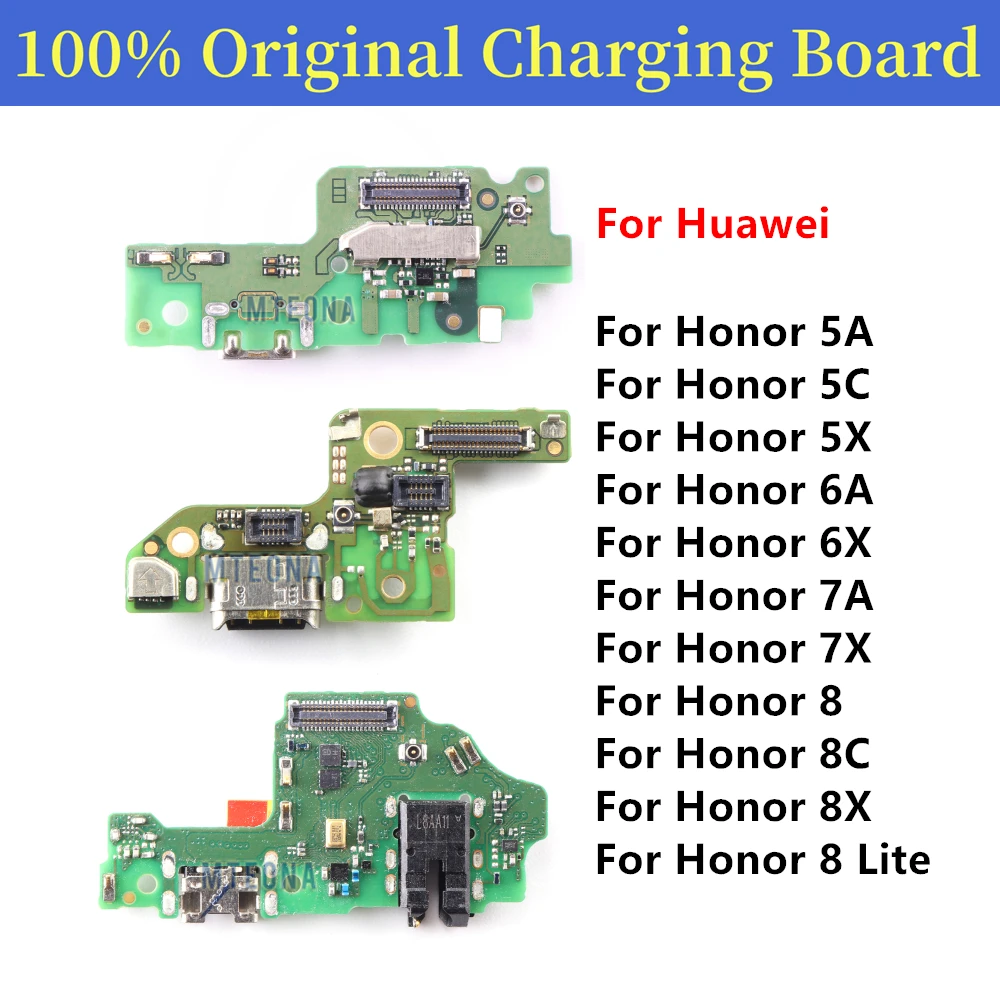 

Original USB Connector Charger Charging Port For Huawei Honor 8 Lite 8C 8X 7A 7X 6A 6X 5A 5C 5X Dock Charge Board Flex Cable