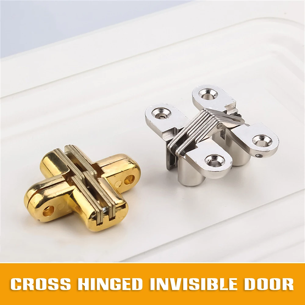 

Concealed Small Cross Hinge for Invisible Door Folding Door Cupboard Zinc Alloy Hinge Door Stopper Door Hinge Jig Door Hinge LI