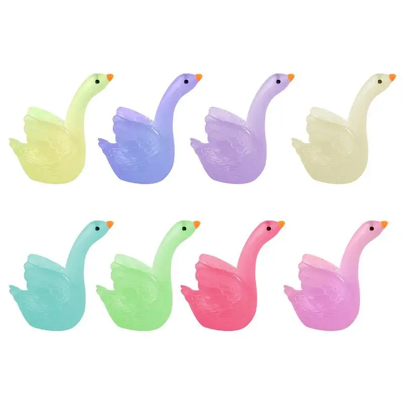 

Resin Statue Glow In The Dark Crafts Ornament Garden Accessories Miniature Decorative 8 PCS For Garden Path Yard