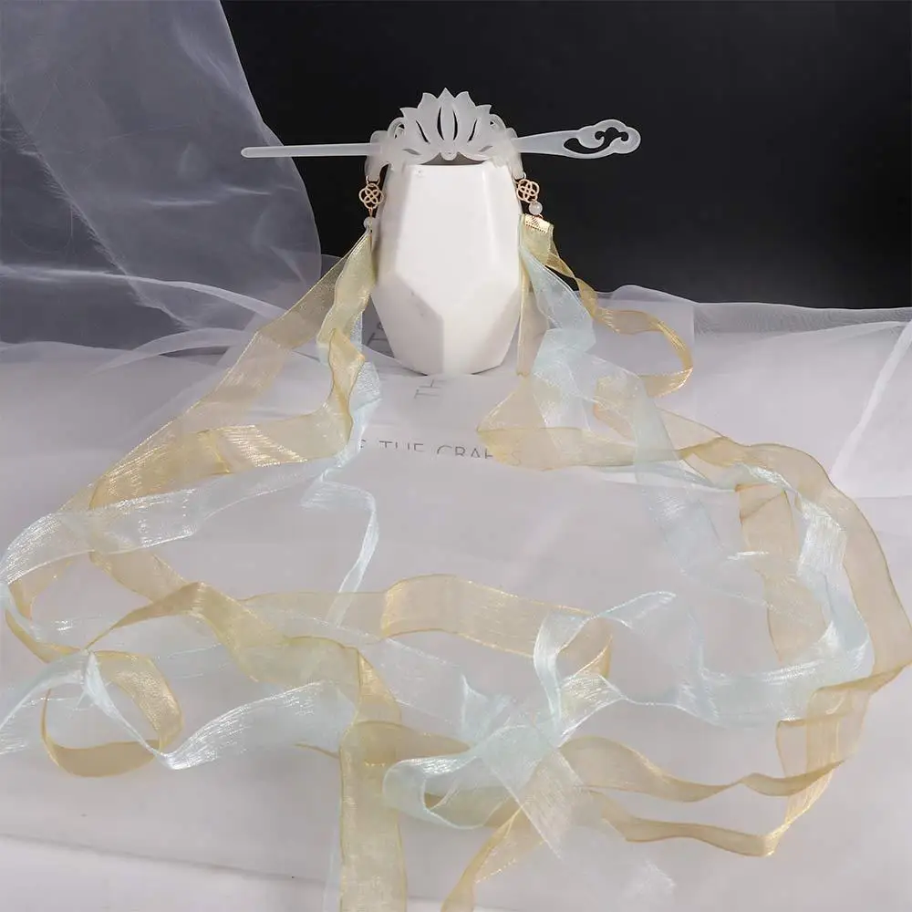 

Hairpin Ribbon Acetic Acid Bride Headdress Hanfu Hair Sticks Ancient Style Hairpin Ancient Hair Crown Chinese Style Headwear