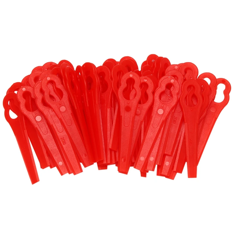 

80Pcs Replacement Grass Trimmer Blades Spare Part Lawn Mower Cutting Blades Cutter Tool