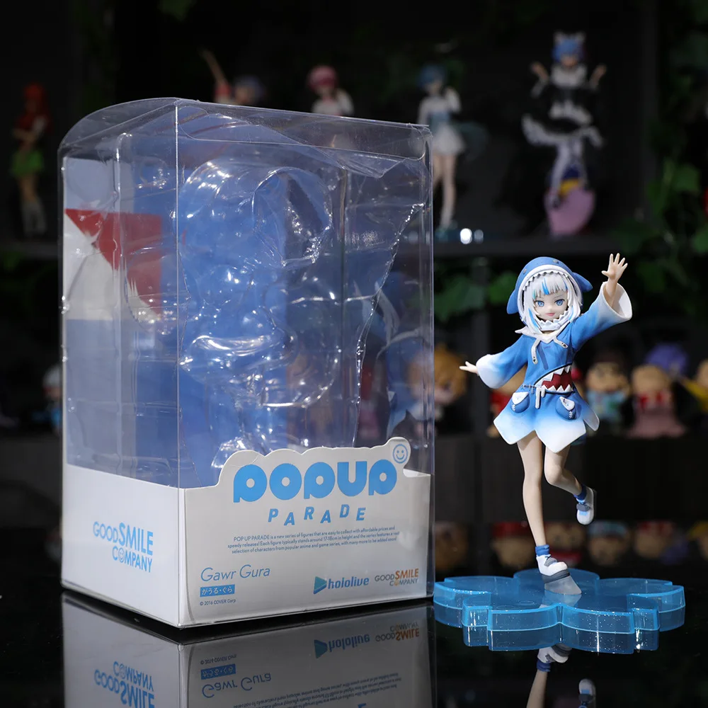Фото Аниме GAWR GURA Фигурки Hololive Косплей Коллекционные модели Акула ПВХ Фигурка Куклы Игрушки Дети Рождественские подарки 10 см №2