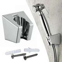 adjustable bathroom shower holder head chrome wall mount bracket silver hand shower holder suction cup holder stable rotation