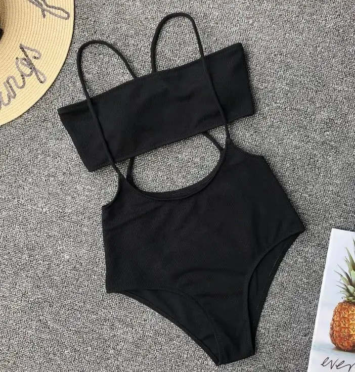 

Бикини пуш-ап женское с завышенной талией, из двух частей