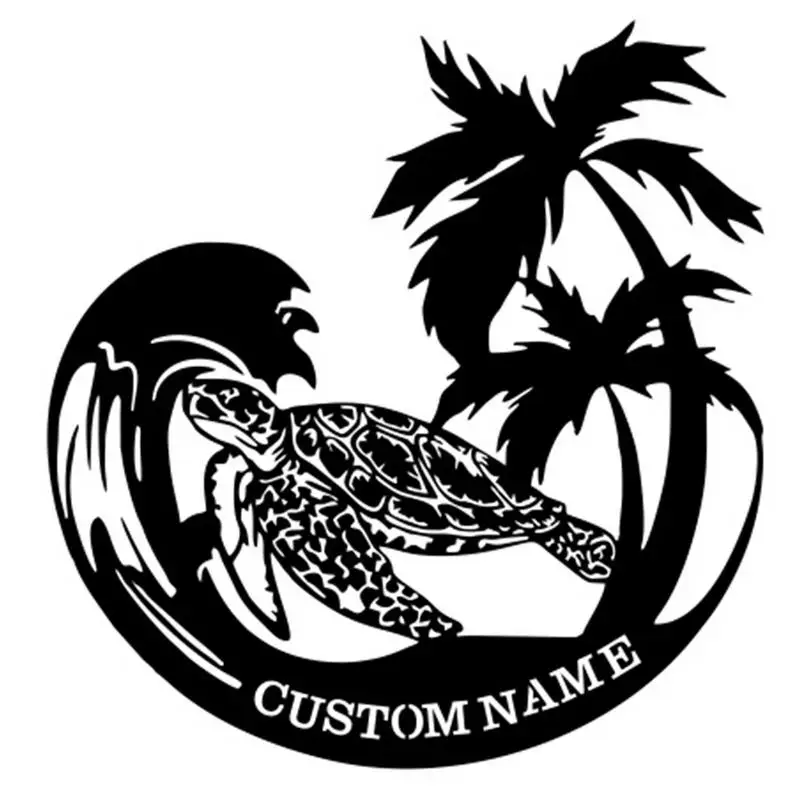 

Sea Turtle Wall Art Wall Art Decor Sea Turtle Ornament Turtle Surf Room Decor Metal Crafts Wall Decorations Indoor Outdoor Decor