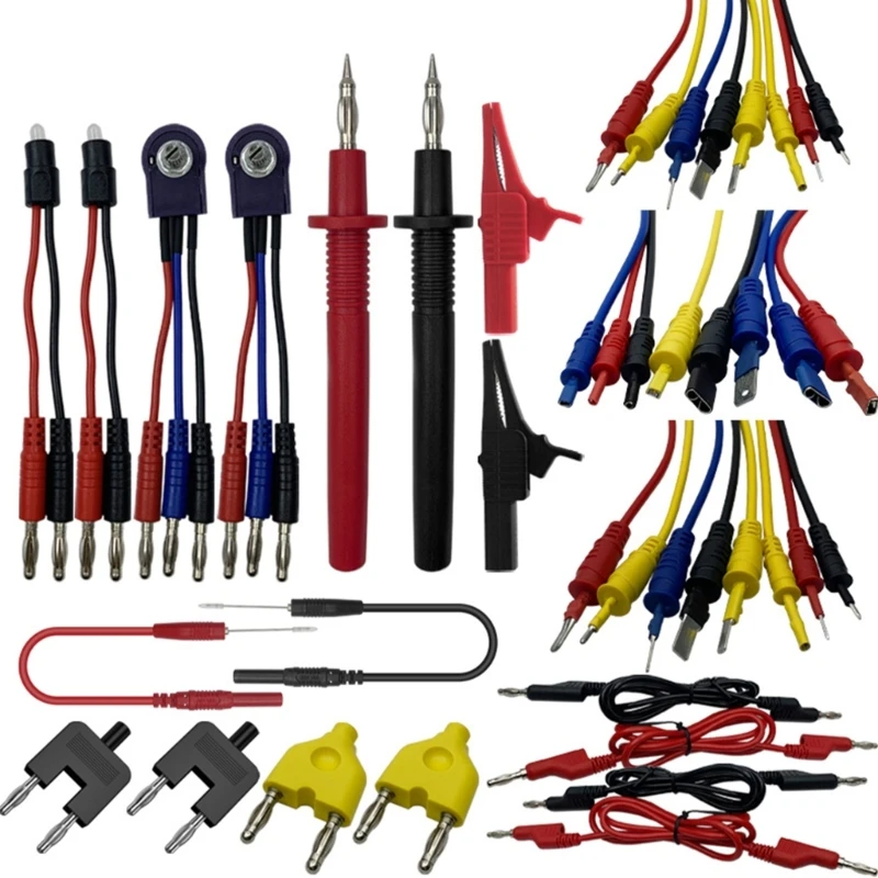 

Automotive-Durable Tools Professional Repair Diagnostic Circuit Wires Electrical Cable Automobile Tester Lead Kits 90pcs 40JE