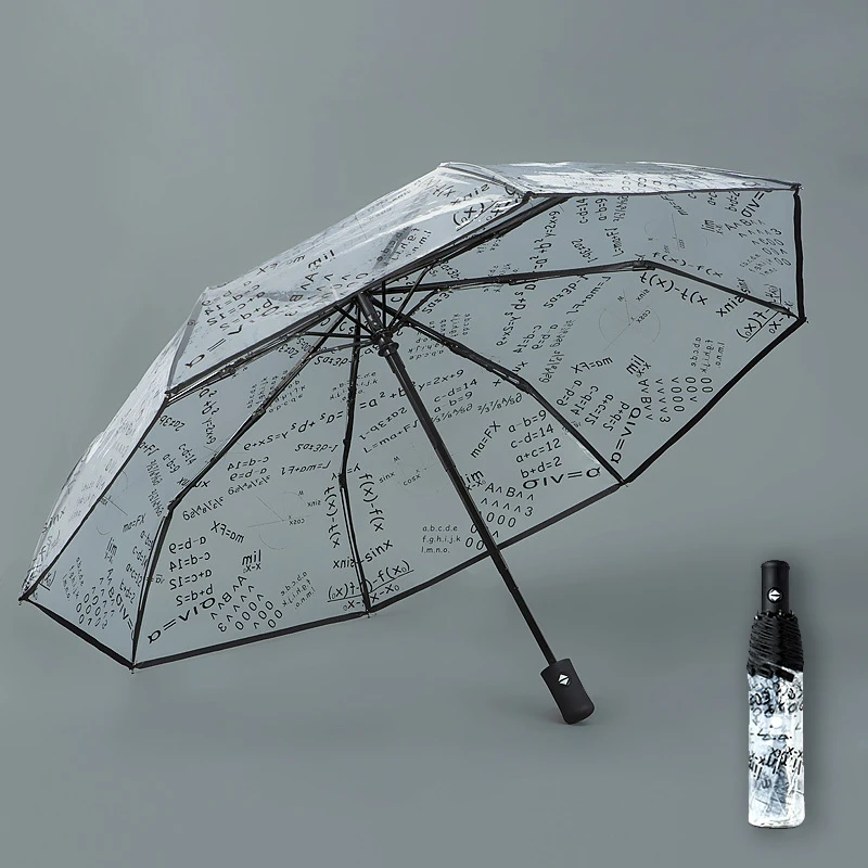 

Transparent Mini Umbrella for Women Rain Waterproof Men'S Gift Windproof Folding Clear Resistant Strong Love Formula Paraguas