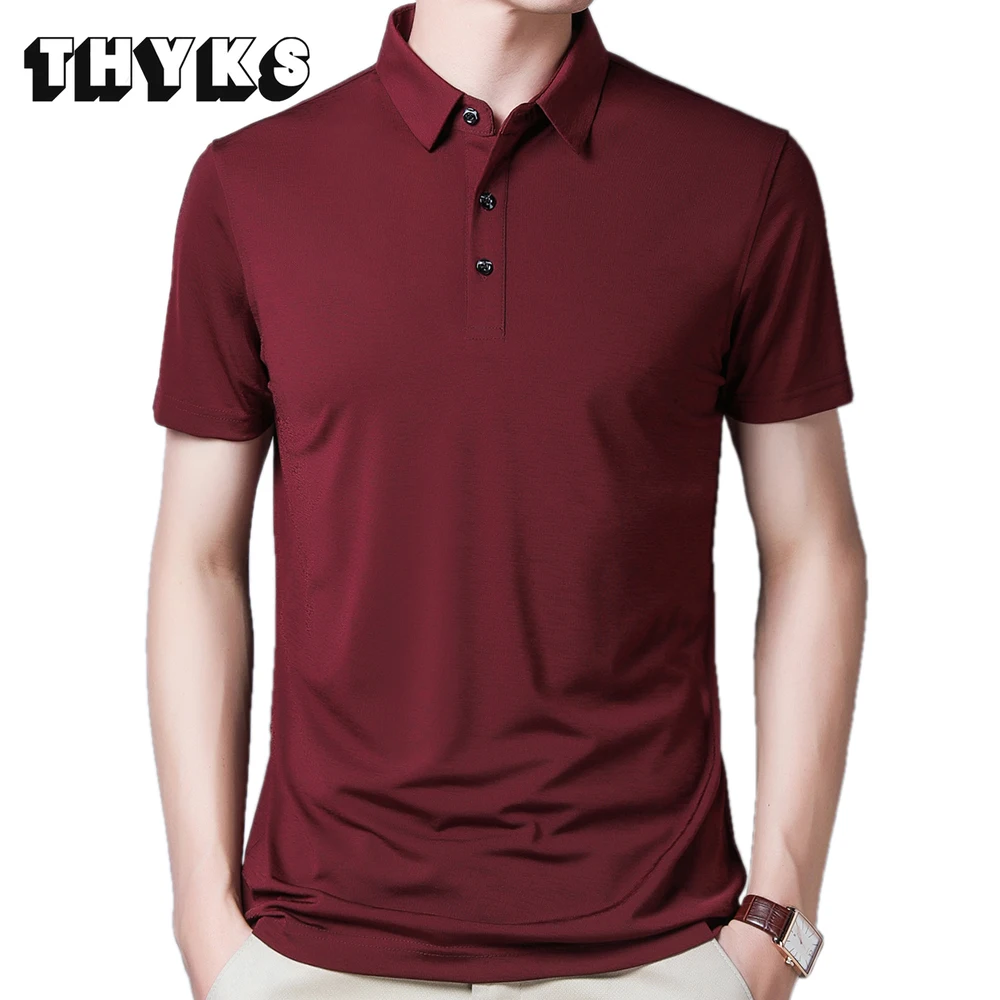

2022 Brand Short Sleeve Polos Shirts Mens Fashion Slim Fit Poloshirt Polo Tee Shirt Men Casual Summer Solid Men's Clothings