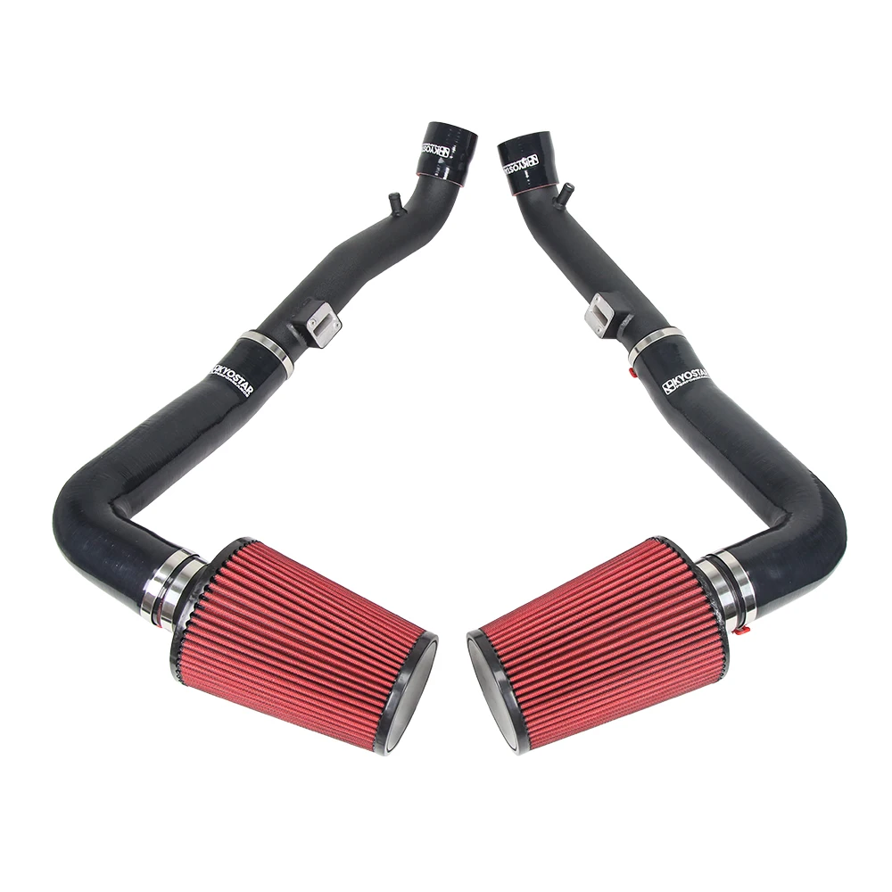 Фото KYOSTAR для Nissan 370Z Infiniti G37 G25 Q40 Q50 Q60 VQ25HR VQ35HR VQ37VHR V6 Комплект впуска холодного воздуха Производительность 2,5 дюйма с высоким потоком №2
