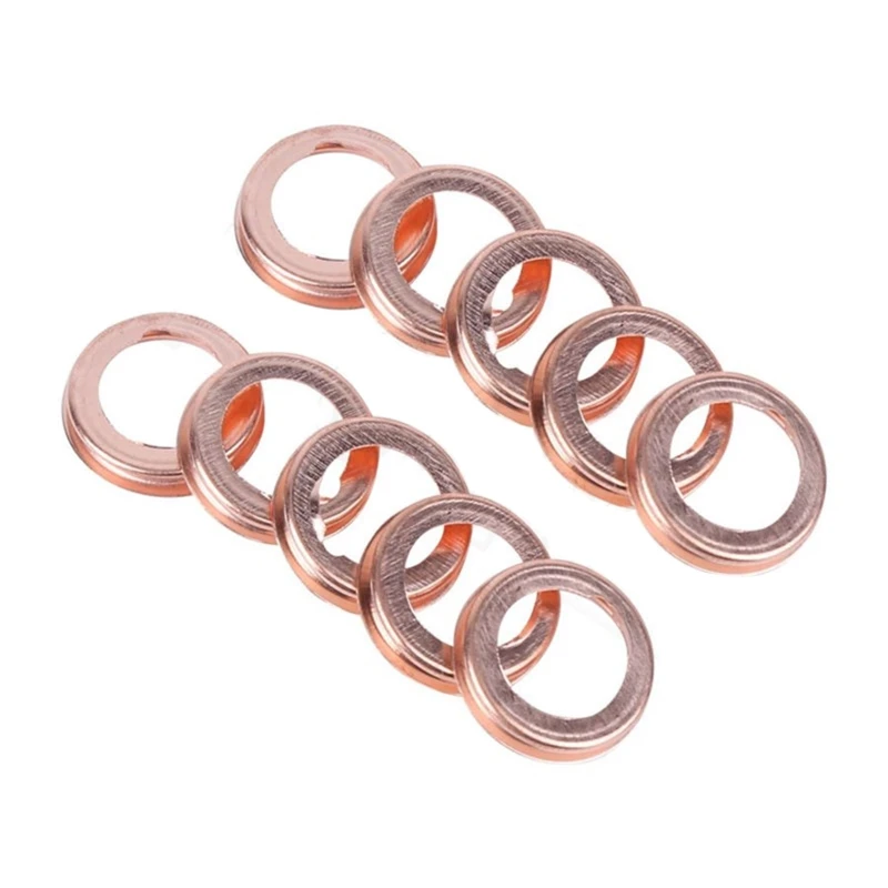 

10Pcs Engine Oil Drain Plug Crush Gasket Washers Seals 11026-01M02 Car Engine Part Replacement