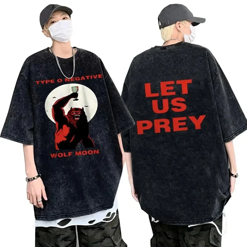 Винтажная Футболка В Уличном Стиле Хип-хоп Рок-группа Отрицательный Октябрь