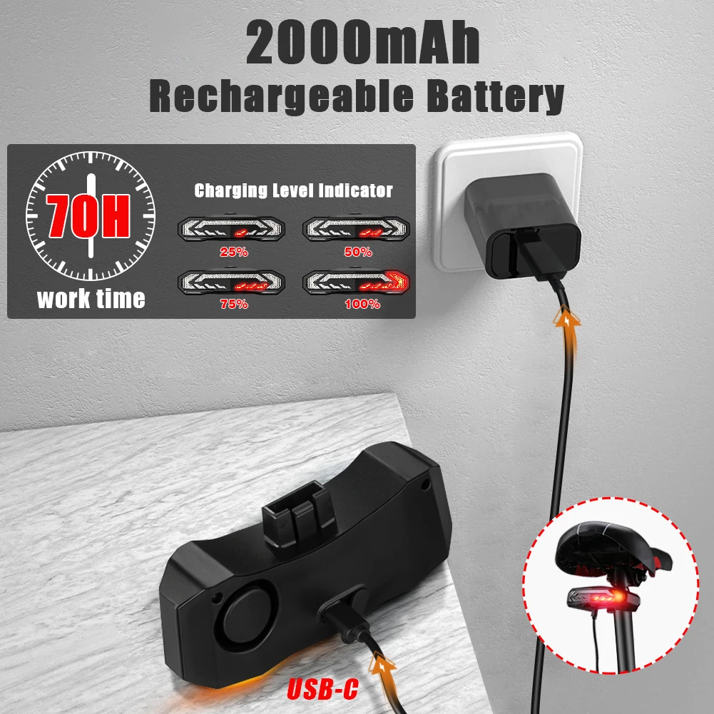 WSDCAM велосипедная сигнализация водонепроницаемый электрический автомобиль