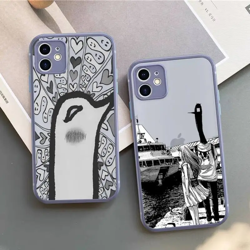 

Goodnight Punpun Phone Case for iPhone 14 11 12 13 Mini Pro Max 8 7 Plus X XR XS MAX Translucent Matte Cover