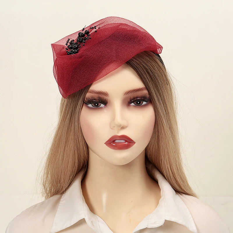 Модный пластиковый круговой ободок для волос 2024 однотонная сетка с черными