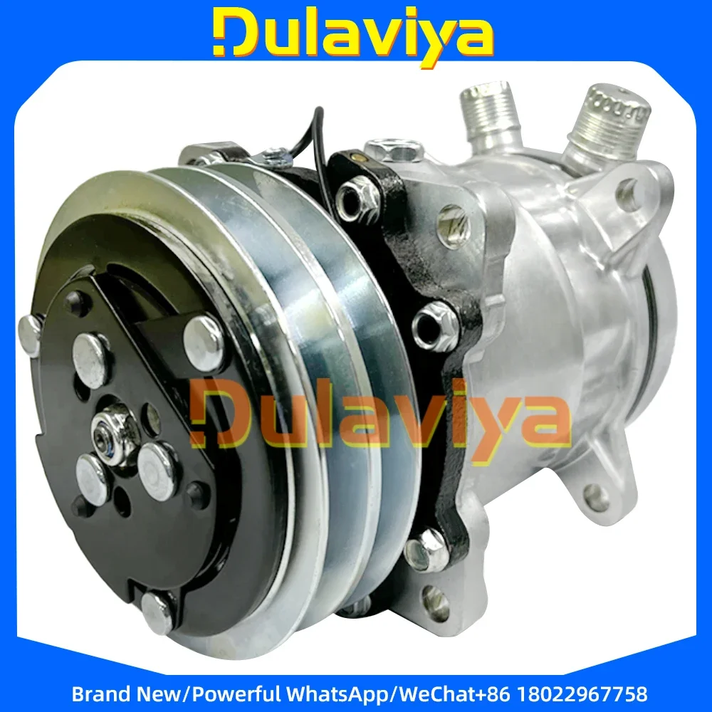 ДЛЯ нового компрессора переменного тока Sanden sd507 5H11 507 Компрессор 12 В 24 2 канавки V