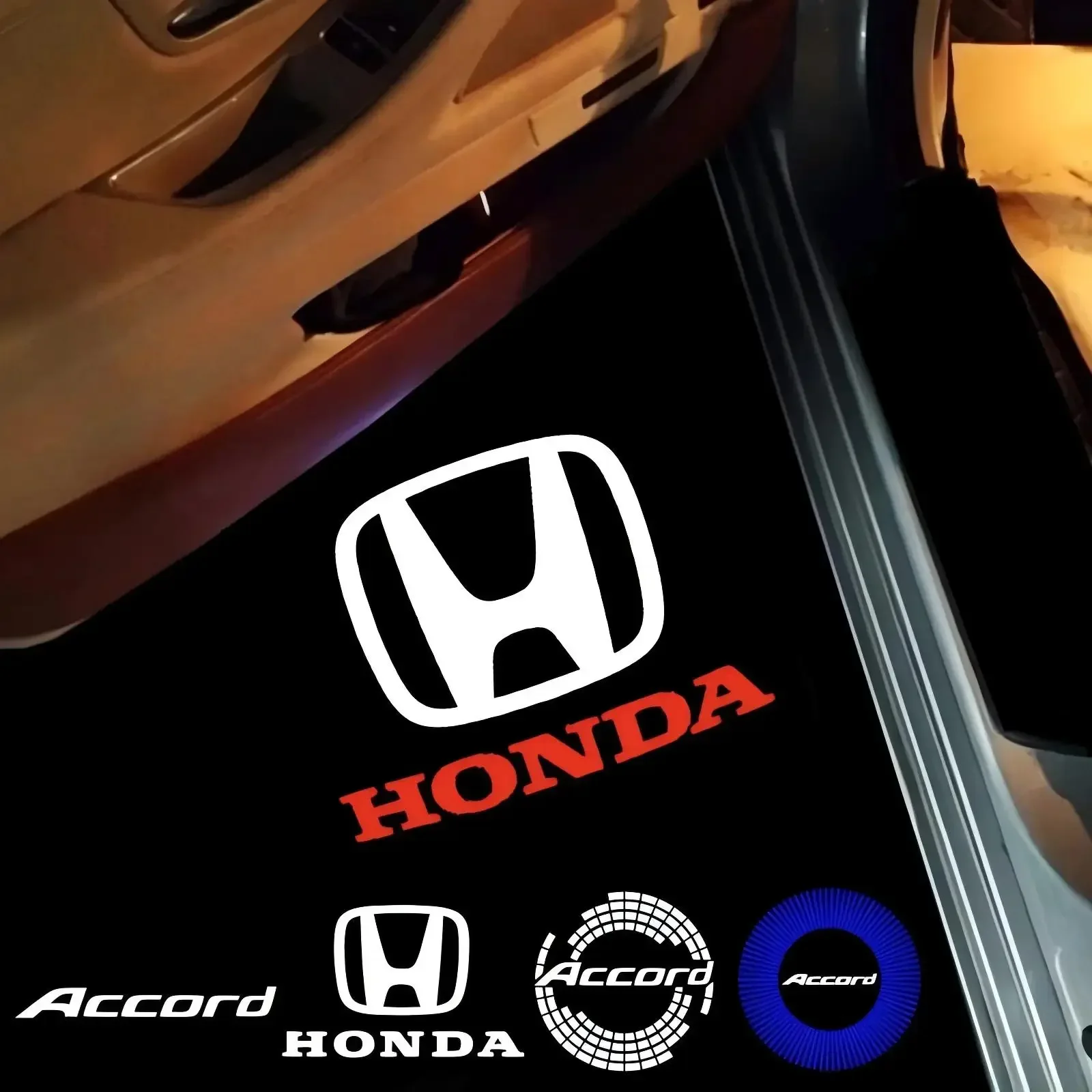 2X светодиодный проектор двери автомобиля с логотипом для Honda Accord 7 8 9 10 2003 2007 2014 2017