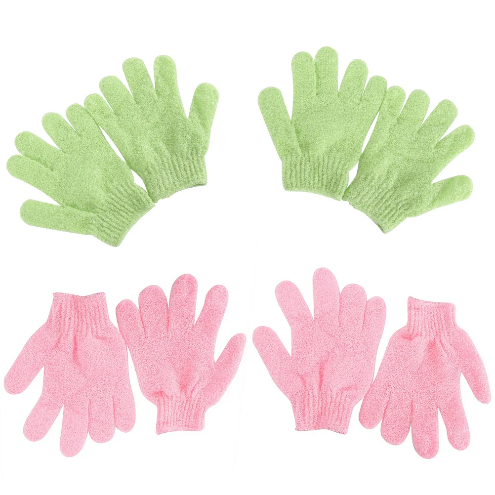 

Gloves Body Shower Exfoliating Bath Scrub Exfoliator Glove Mitt Scrubber Loofah Spa Skin Pad Brush Bathing Mitts Towel