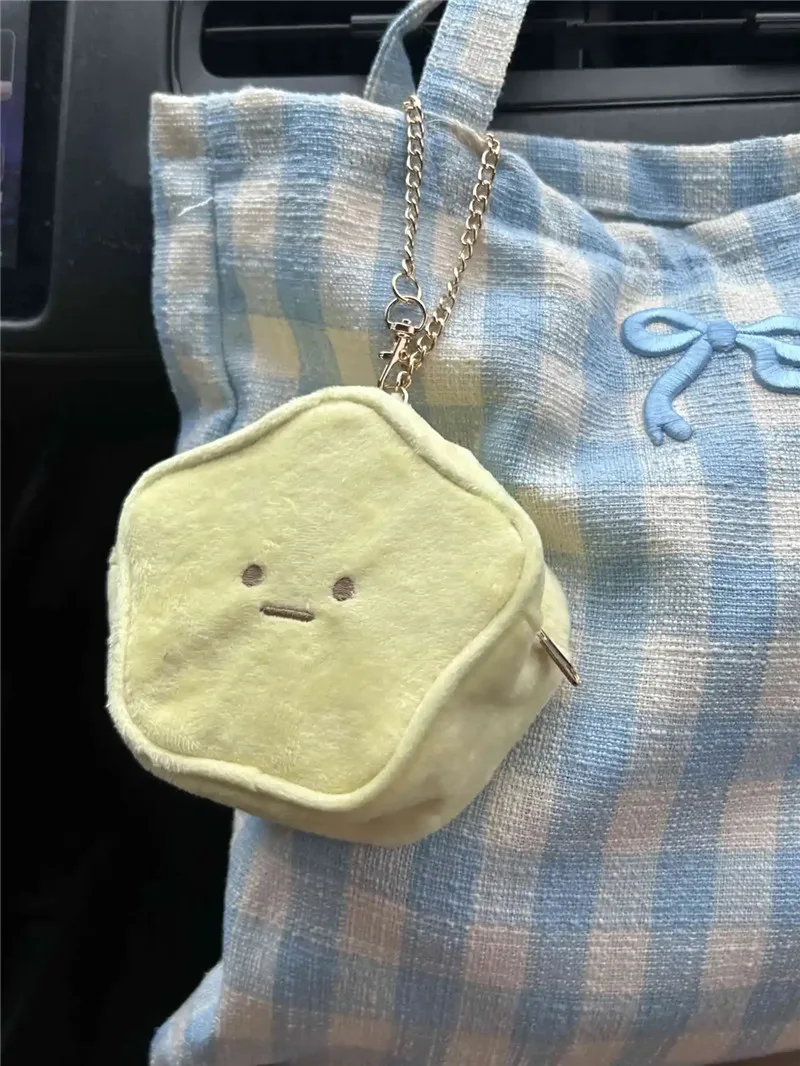 Sumikko Gurashi Star плюшевый симпатичный кошелек для монет сумка брелок прозрачная мини