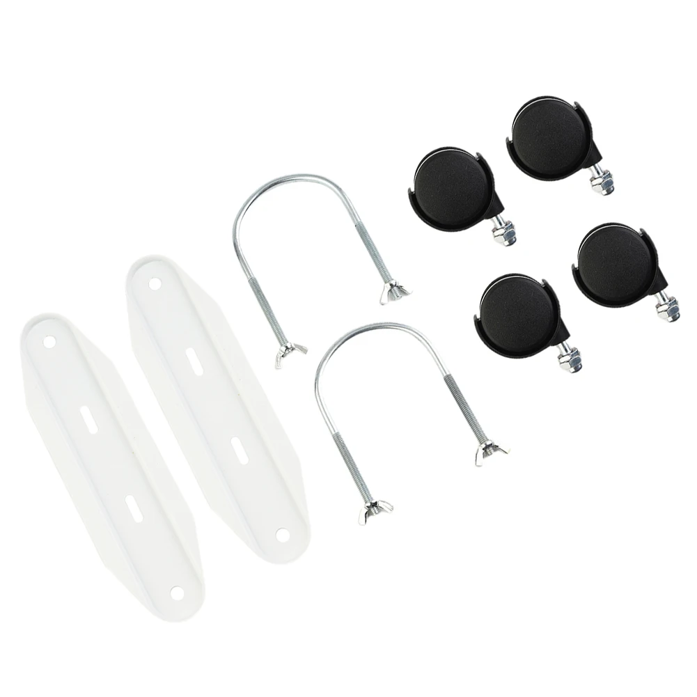 

2Pcs Oil Ting Hydroelectric Radiator Electric Heater Special Mobile Pulley Bracket Steel 360° Rotated Freely Around Stand