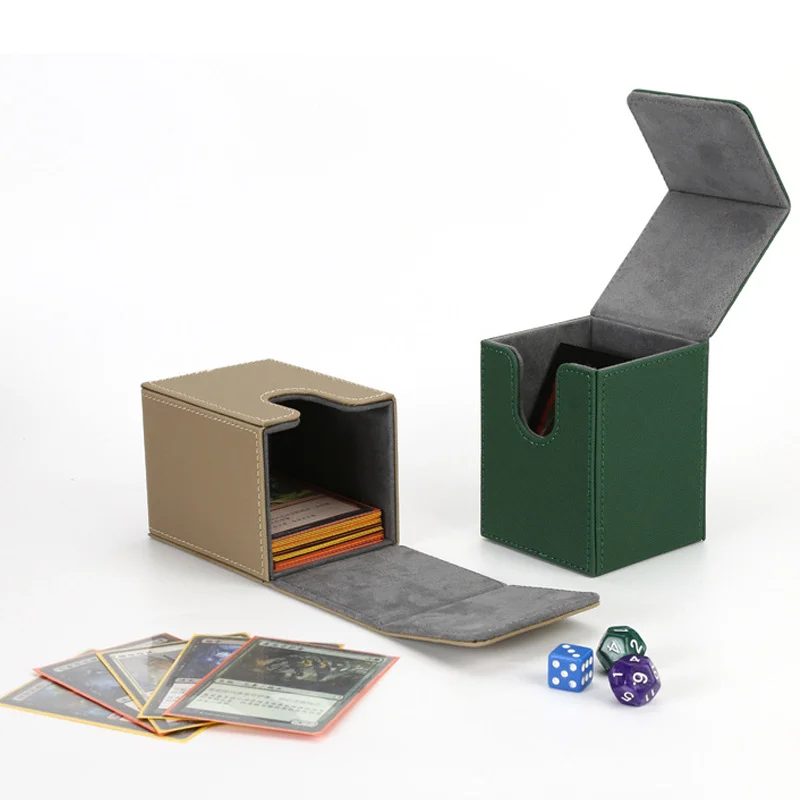 

100+PU Card Deck Storage Box Magic PKM YGO PTCG Board Games Commander MTG Card Carrying Organiser Case Trading Card Deck Box