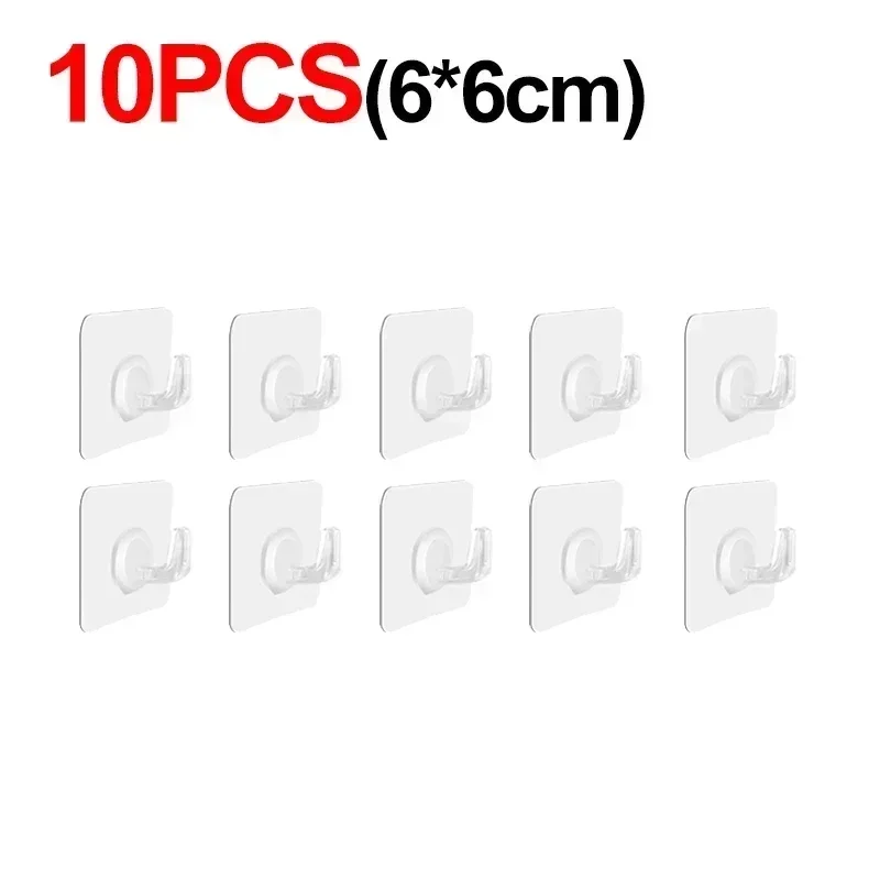 

Прозрачные самоклеящиеся крючки 5-50 шт.