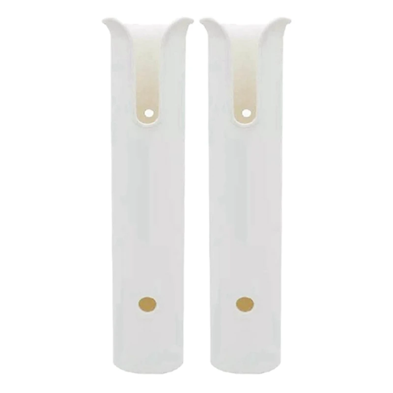 

6Pcs Plastic Fishing Rod Holder Fishing Pole Rack Ship Fish Rod Tube Yacht Fishing Rod Frame For Boat White