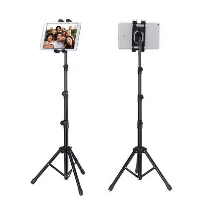 LY Tripod Stand Holder Indoor Outdoor Foldable Floor Mount Tablet Stand