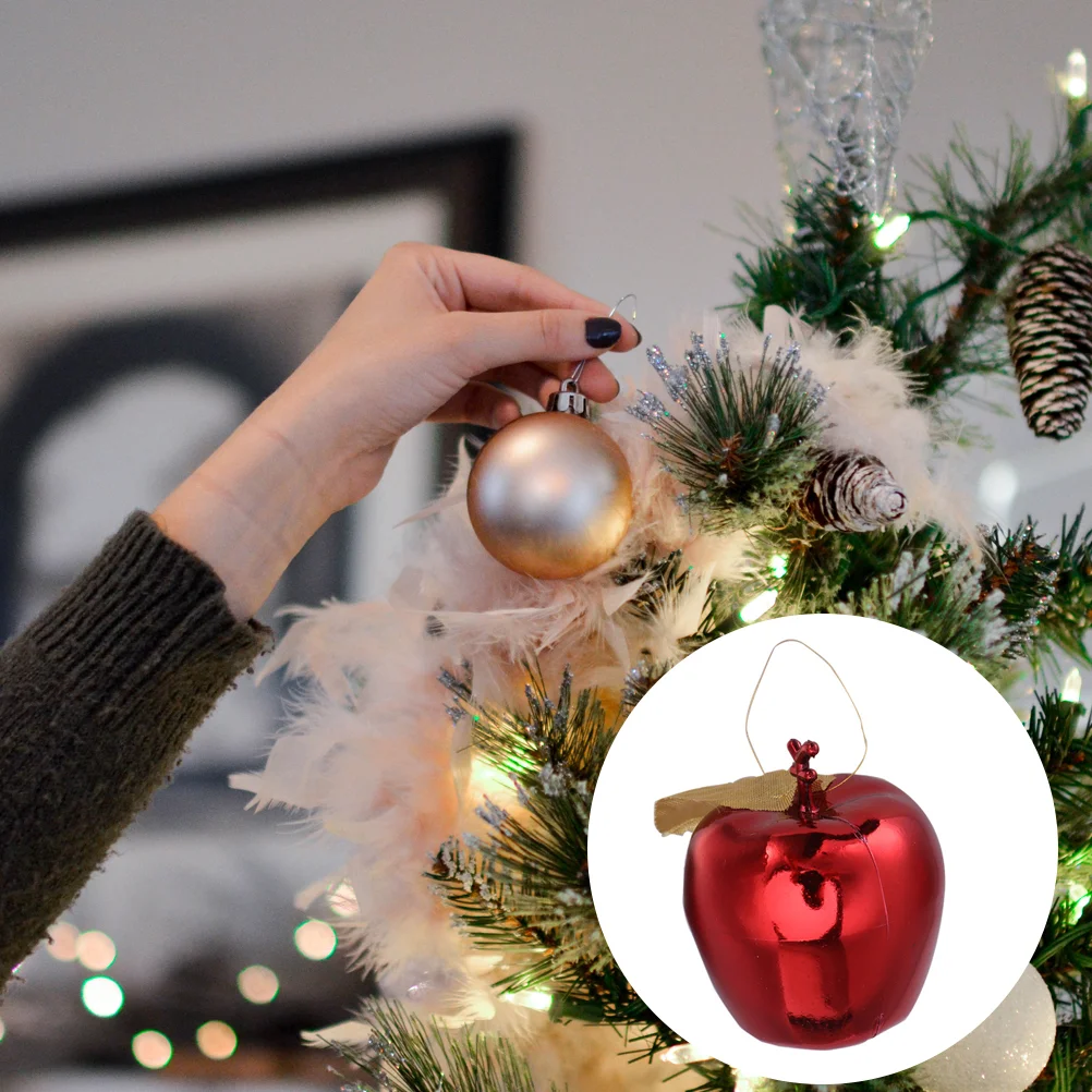 

Simulation Apple Pendant Christmas Apple Hanging Ornament Plastic Apple Ornament