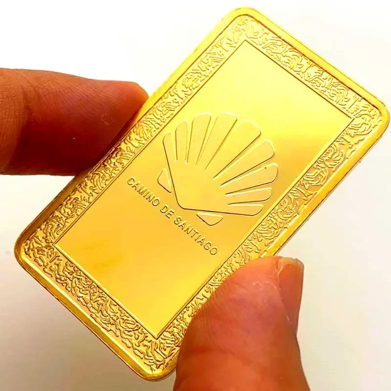 Camino De Santiago позолоченная сувенирная монета для бара коллекционный подарок